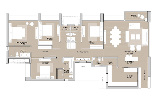 Oberoi Eternia & Enigma Mulund 3bhk Floor Plans